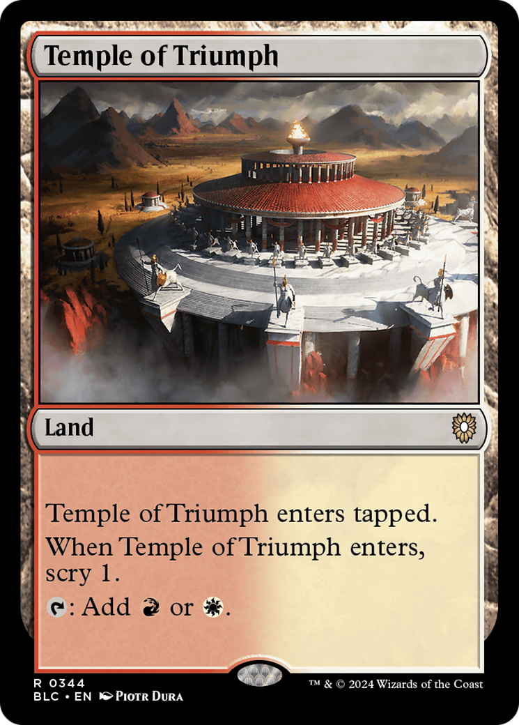 Temple of Triumph [Bloomburrow Commander]-1