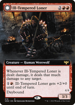 Ill-Tempered Loner // Howlpack Avenger (Extended Art) [Innistrad: Crimson Vow]-3