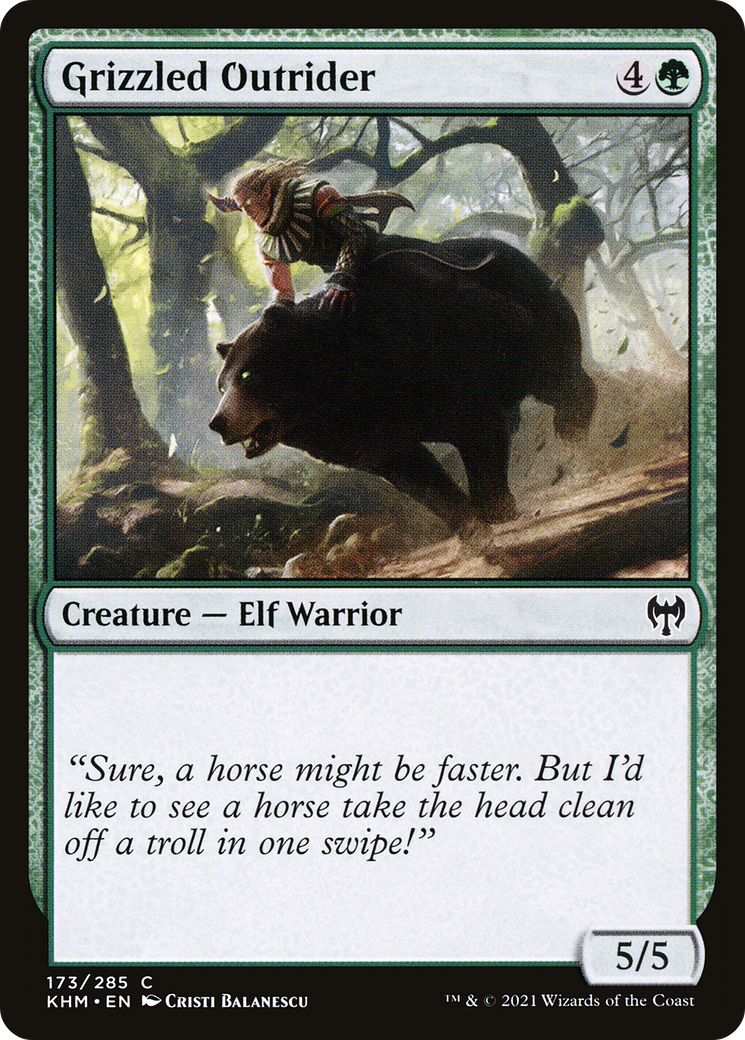 Grizzled Outrider [Kaldheim]-1