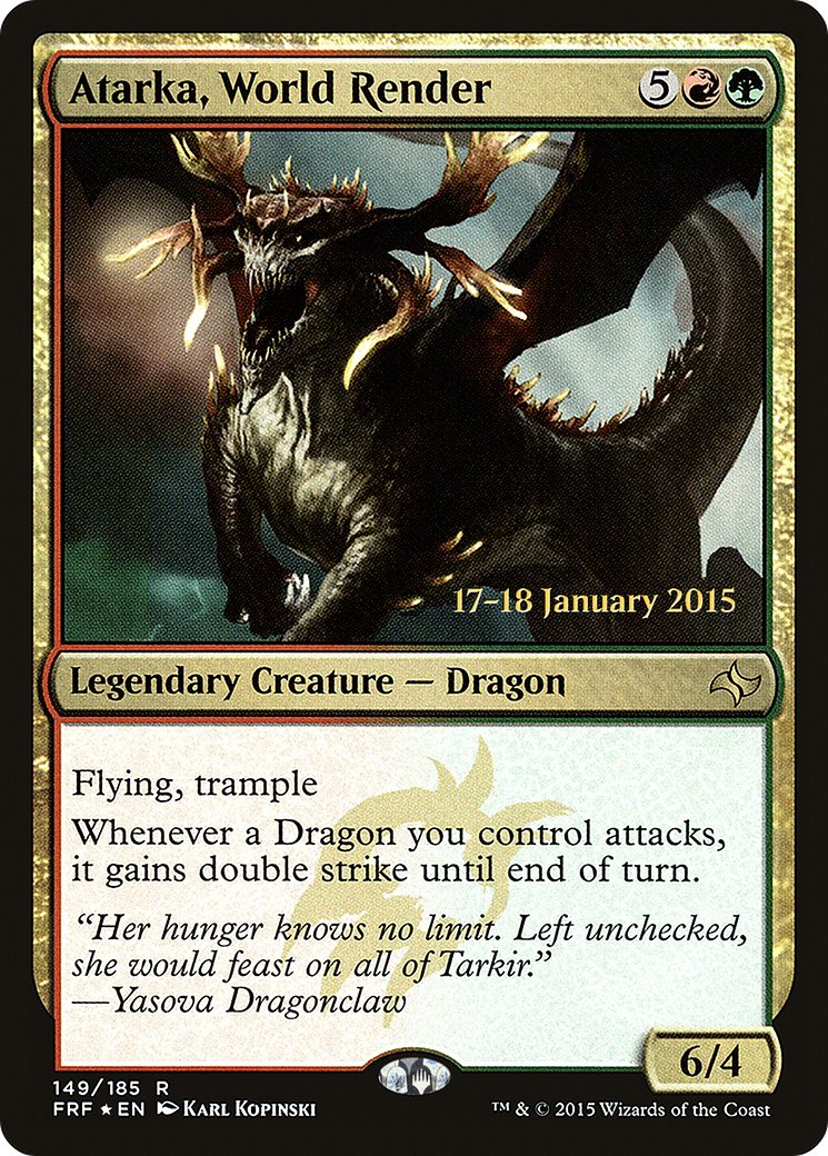 Atarka, World Render [Fate Reforged Prerelease Promos]-1
