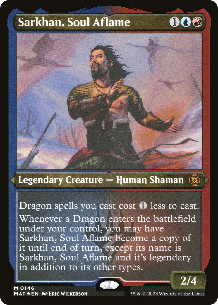 Sarkhan, Soul Aflame (MAT-146) - March of the Machine: The Aftermath Etched Foil-1