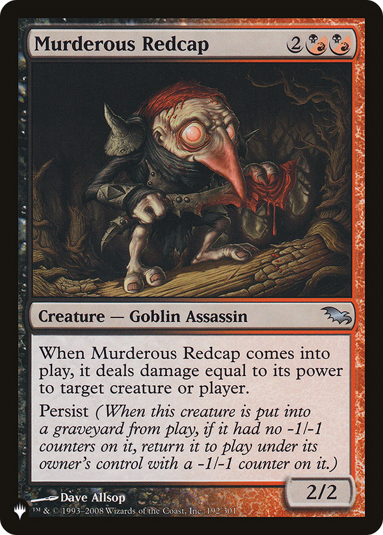 Murderous Redcap [The List]-1