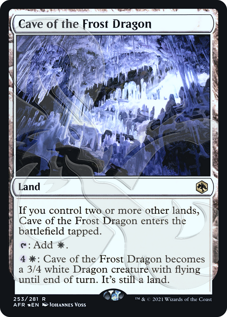 Cave of the Frost Dragon (Ampersand Promo) [Dungeons & Dragons: Adventures in the Forgotten Realms Promos]-1