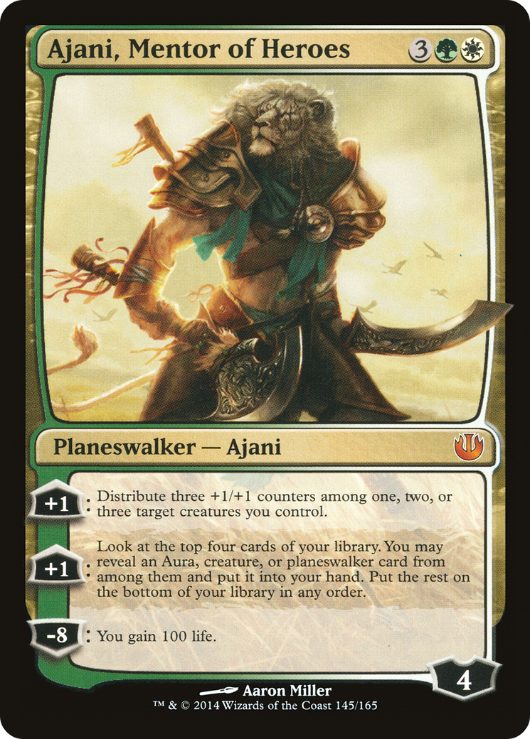 Ajani, Mentor of Heroes [Journey into Nyx]-1