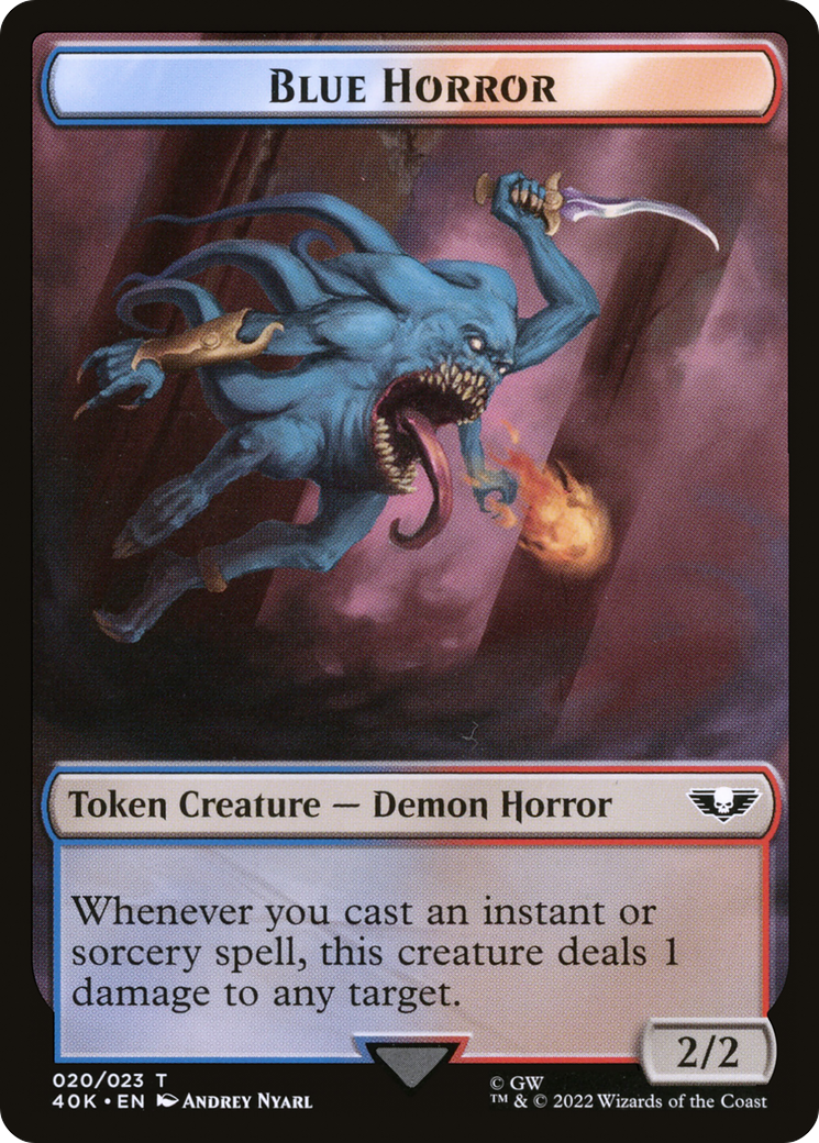 Blue Horror (T40K-020) - Warhammer 40,000 Tokens-1