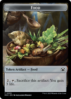 Food // Replicated Ring Double-Sided Token [March of the Machine Commander Tokens]-1