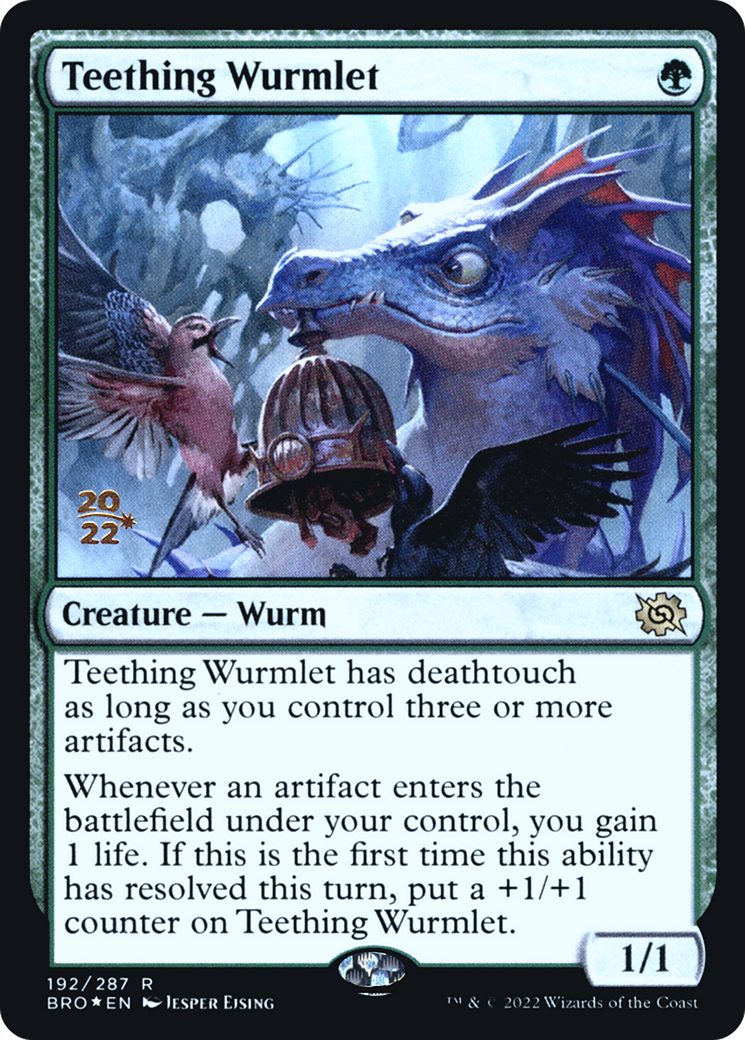 Teething Wurmlet [The Brothers' War Prerelease Promos]-1