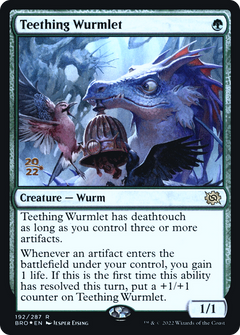 Teething Wurmlet [The Brothers' War Prerelease Promos]-1