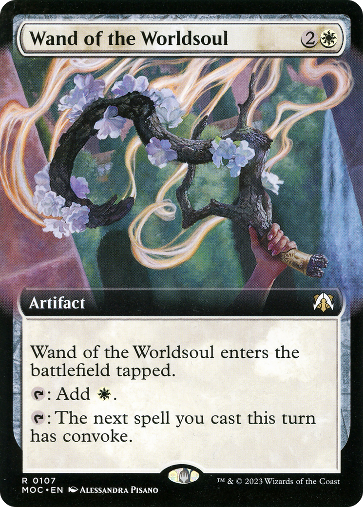Wand of the Worldsoul (Extended Art) (MOC-107) - March of the Machine Commander: (Extended Art) Foil-1
