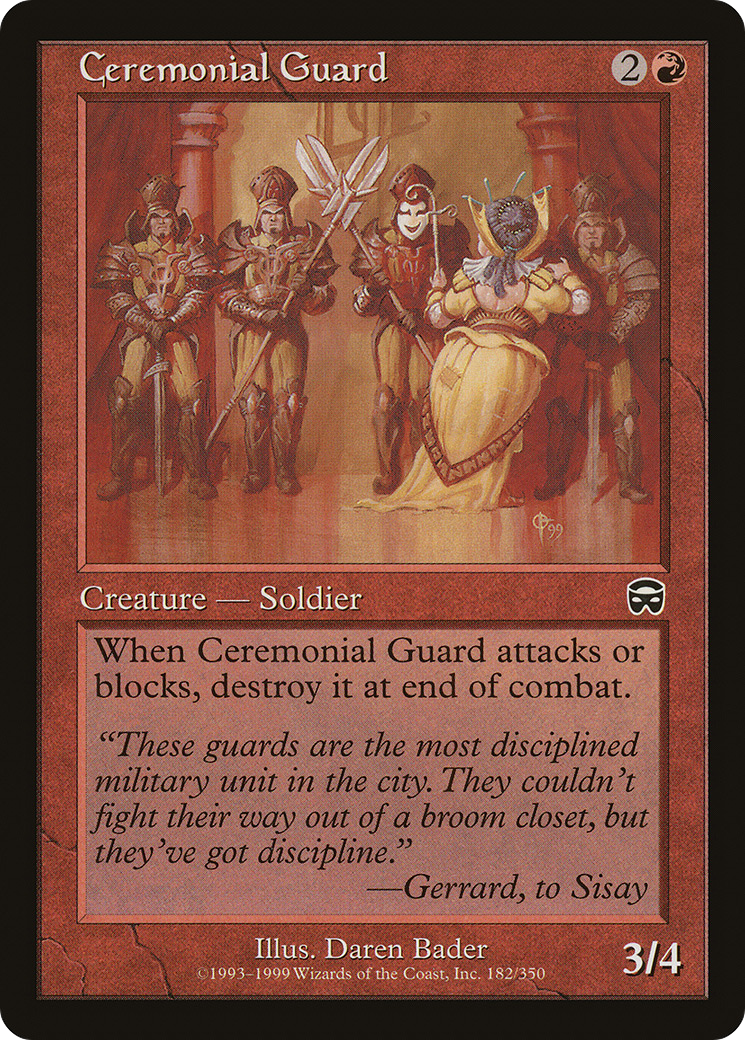 Ceremonial Guard [Mercadian Masques]-1