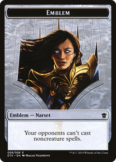 Narset Transcendent Emblem [Dragons of Tarkir Tokens]-1