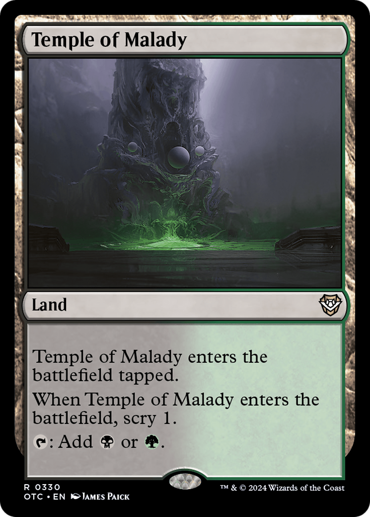 Temple of Malady [Outlaws of Thunder Junction Commander]-1