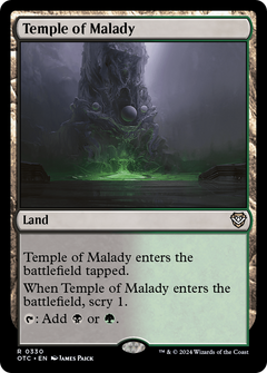 Temple of Malady [Outlaws of Thunder Junction Commander]-1