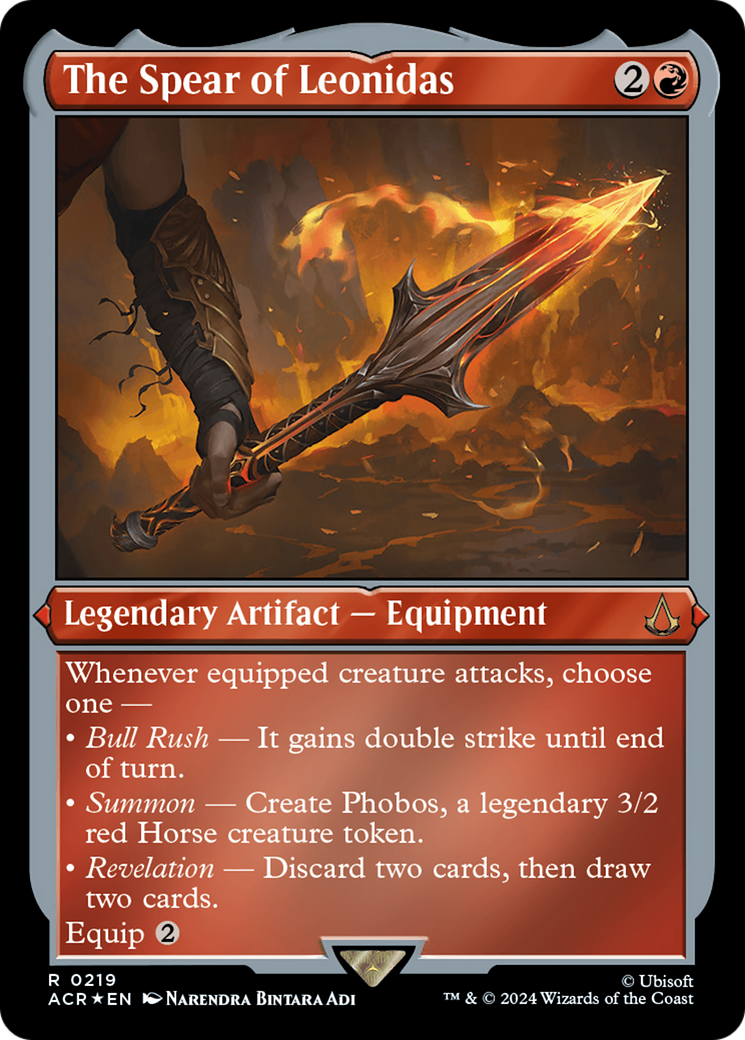 The Spear of Leonidas (ACR-219) - Assassin's Creed Etched Foil-1