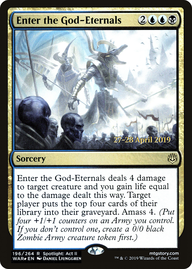 Enter the God-Eternals [War of the Spark Prerelease Promos]-1