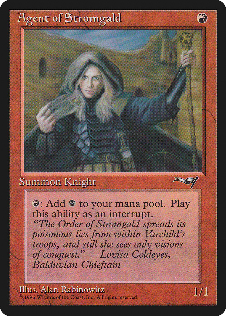 Agent of Stromgald (Holding Staff) [Alliances]-1