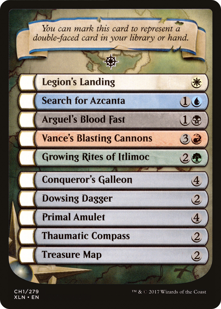 Ixalan Checklist [Ixalan Tokens]-1