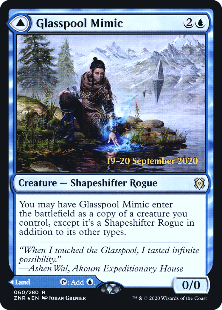 Glasspool Mimic // Glasspool Shore [Zendikar Rising Prerelease Promos]-3
