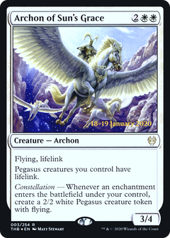Archon of Sun's Grace [Theros Beyond Death Prerelease Promos]-1