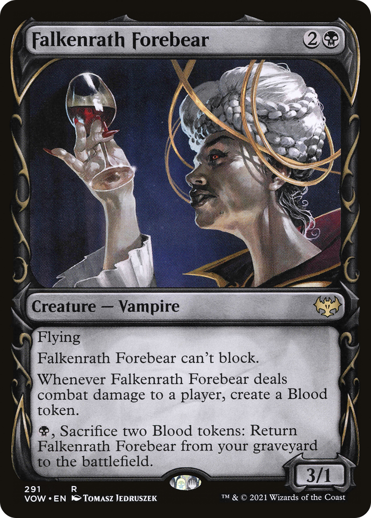 Falkenrath Forebear (Showcase Fang Frame) [Innistrad: Crimson Vow]-1