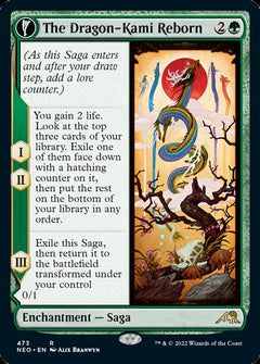 The Dragon-Kami Reborn // Dragon-Kami's Egg (Extended Art) [Kamigawa: Neon Dynasty]-1