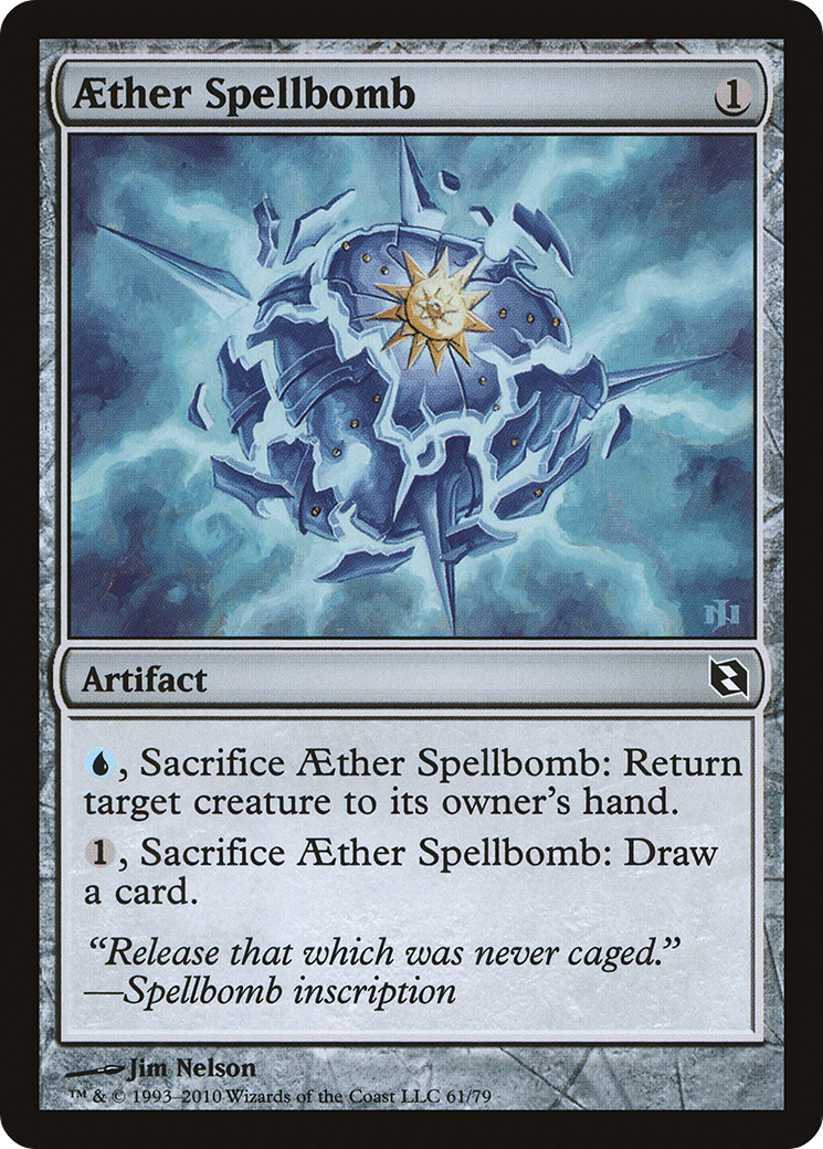Aether Spellbomb [Duel Decks: Elspeth vs. Tezzeret]-1