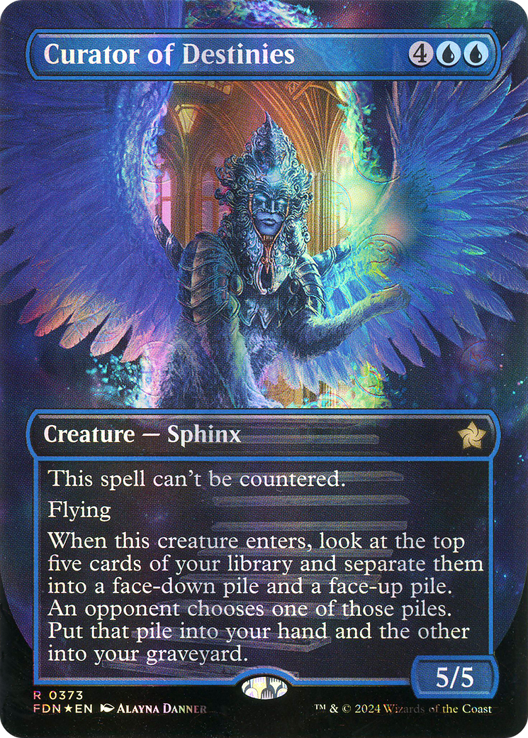 Curator of Destinies (Borderless) (Mana Foil) [Foundations]-1