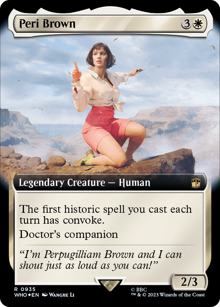 Peri Brown (Extended Art) (Surge Foil) [Doctor Who]-1