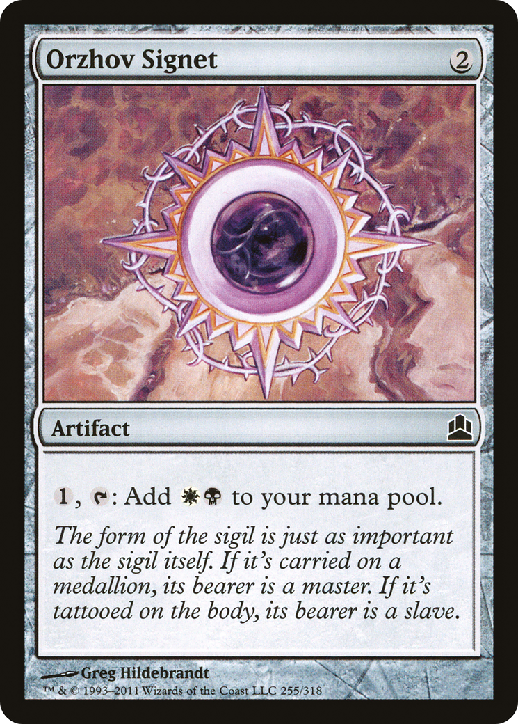 Orzhov Signet [Commander 2011]-1