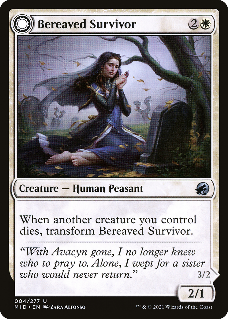 Bereaved Survivor // Dauntless Avenger [Innistrad: Midnight Hunt]-3