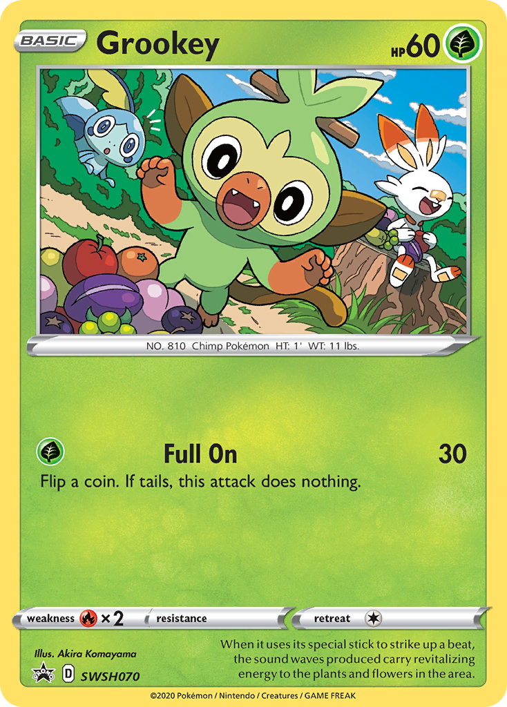 Grookey (SWSH070) [Sword & Shield: Black Star Promos]-1