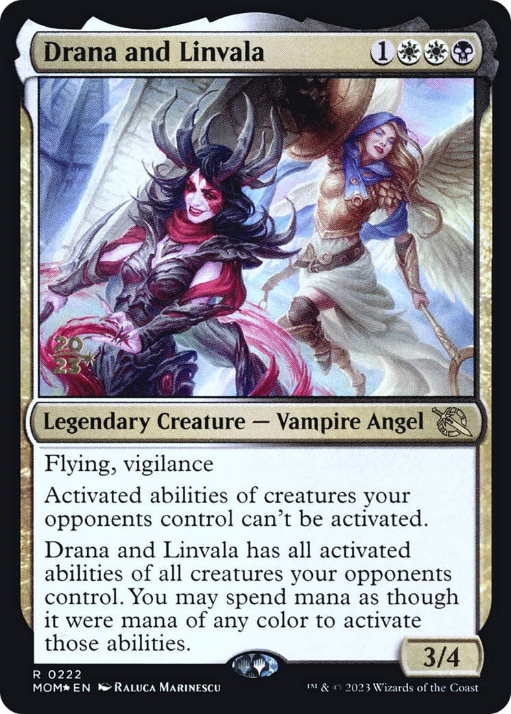 Drana and Linvala [March of the Machine Prerelease Promos]-1
