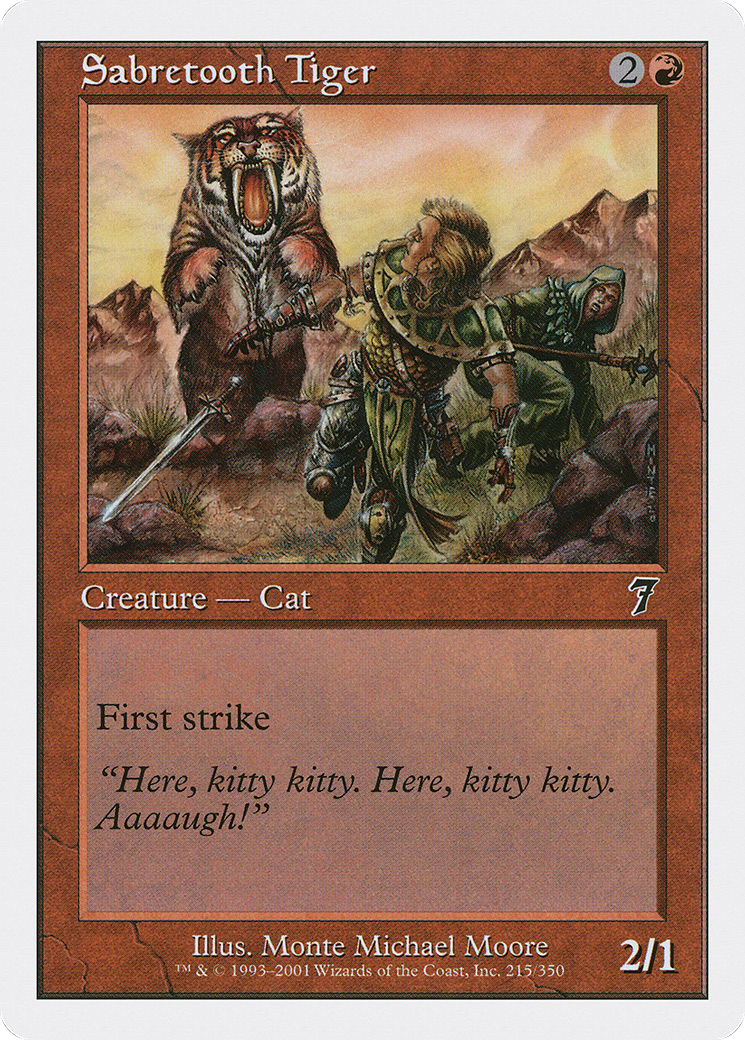 Sabretooth Tiger [Seventh Edition]-1