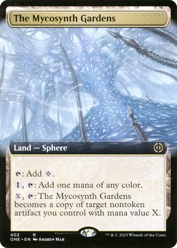 The Mycosynth Gardens (Extended Art) [Phyrexia: All Will Be One]-1