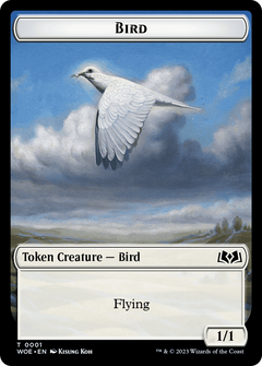 Bird (TWOE-001) - Wilds of Eldraine Tokens Foil-1