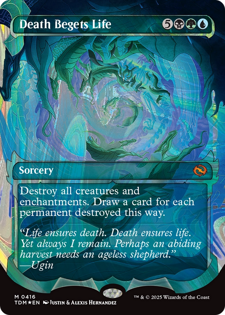 Death Begets Life (Showcase Halo Foil) (Japanese) [Tarkir: Dragonstorm]-1
