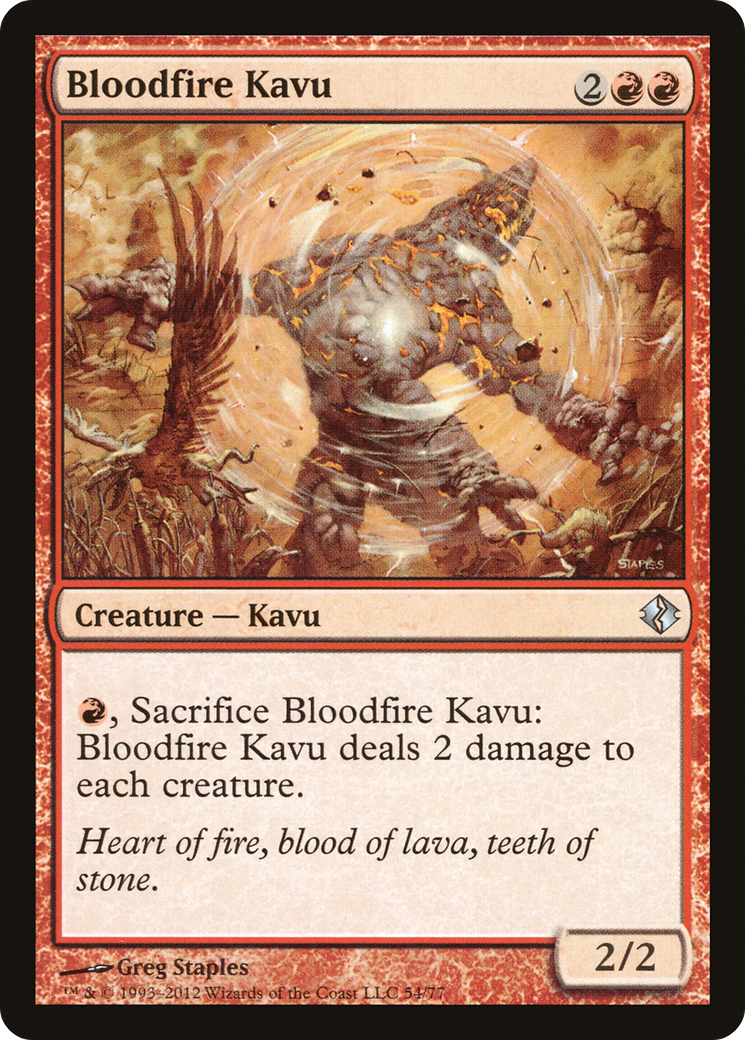 Bloodfire Kavu [Duel Decks: Venser vs. Koth]-1