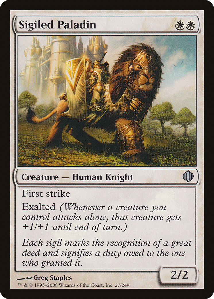 Sigiled Paladin [Shards of Alara]-1
