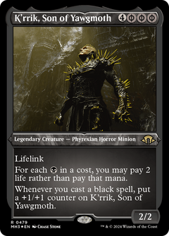 K'rrik, Son of Yawgmoth (Foil Etched) [Modern Horizons 3]-1