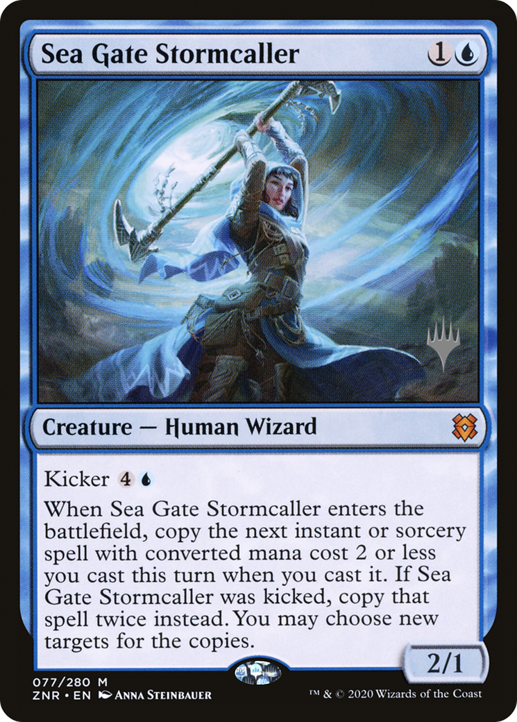 Sea Gate Stormcaller (Promo Pack) [Zendikar Rising Promos]-1