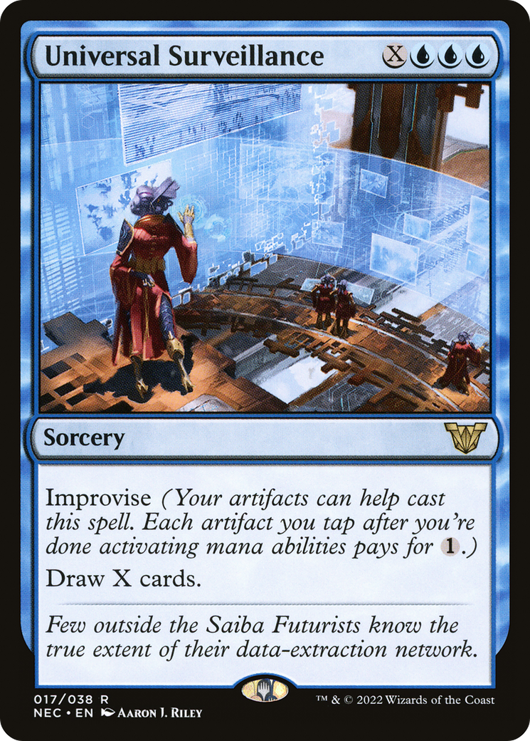 Universal Surveillance (NEC-017) - Neon Dynasty Commander-1