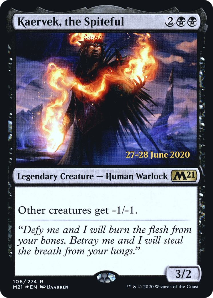 Kaervek, the Spiteful [Core Set 2021 Prerelease Promos]-1