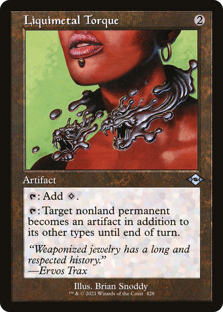 Liquimetal Torque (Retro Frame) (MH2-428) - Modern Horizons 2 Etched Foil-1