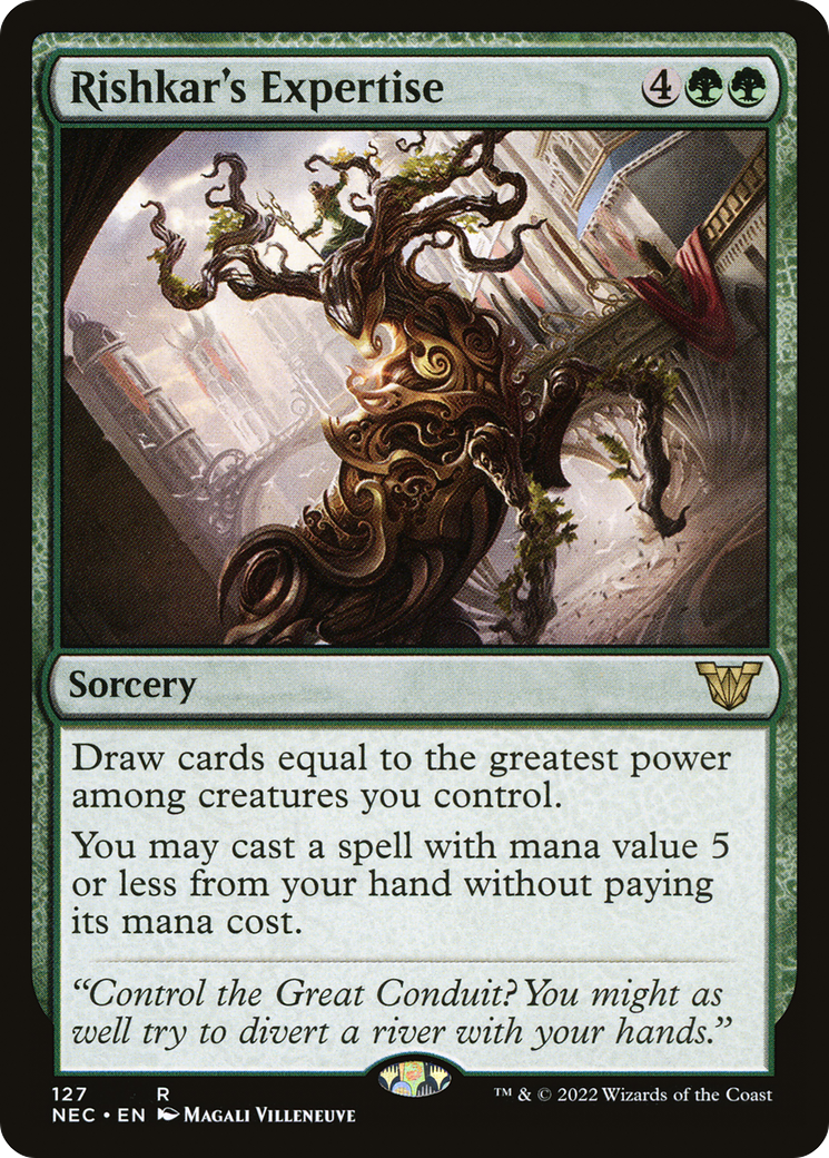 Rishkar's Expertise [Kamigawa: Neon Dynasty Commander]-1
