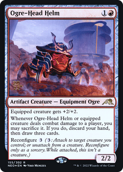 Ogre-Head Helm [Kamigawa: Neon Dynasty Prerelease Promos]-1