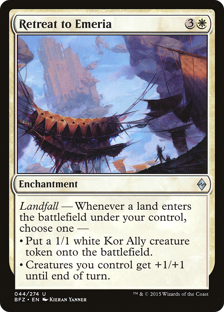 Retreat to Emeria [Battle for Zendikar]-1
