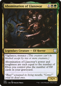 Abomination of Llanowar [Kaldheim Commander]-1