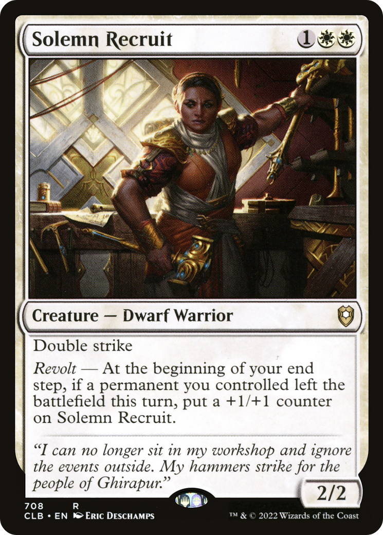Solemn Recruit [Commander Legends: Battle for Baldur's Gate]-1