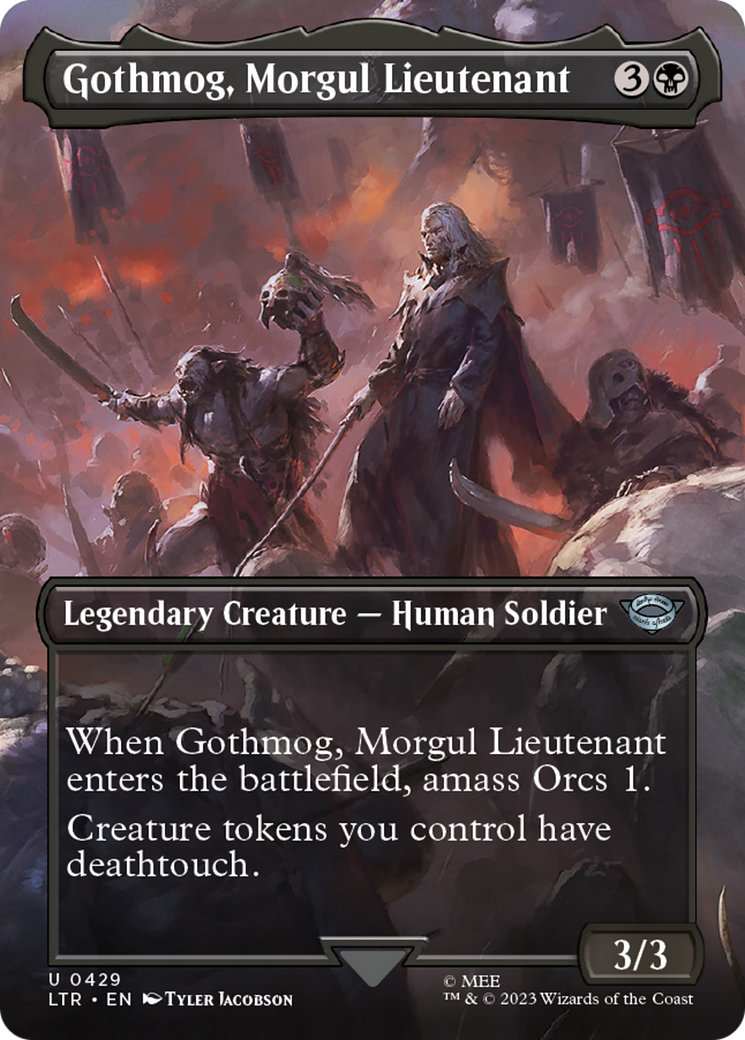 Gothmog, Morgul Lieutenant (Borderless Alternate Art) [The Lord of the Rings: Tales of Middle-Earth]-1