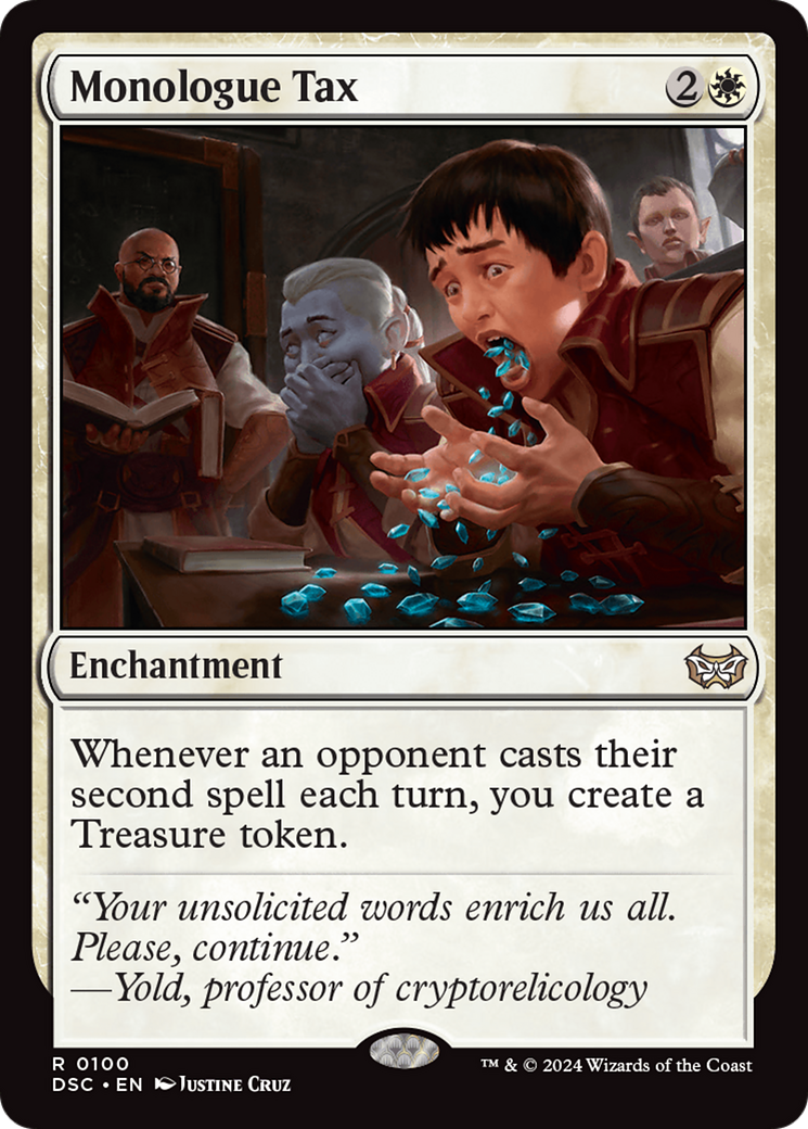 Monologue Tax [Duskmourn: House of Horror Commander]-1